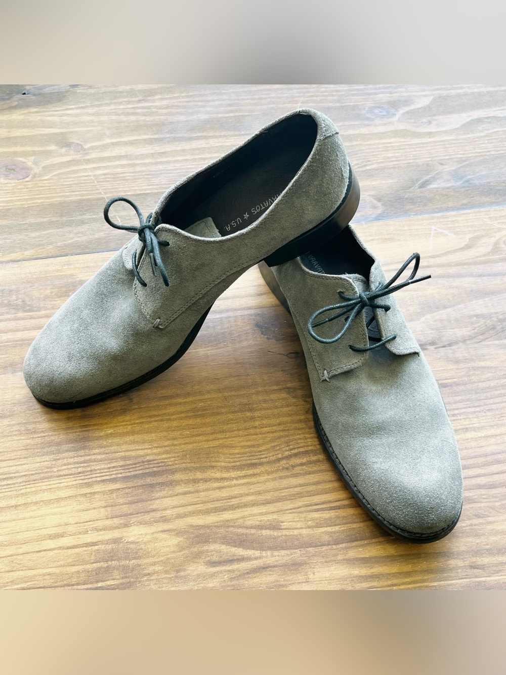 JOHN‎ VARVATOS USA Star Shoes Size 9 Men’s Derby Oxfords Gray Suede Lace Up